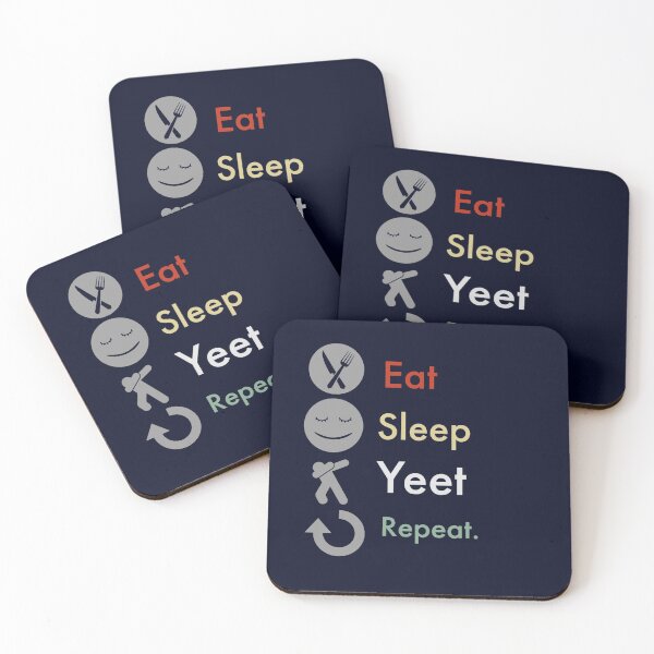 Item preview, Eat Sleep Yeet Repeat designed and sold by Doodlehub.