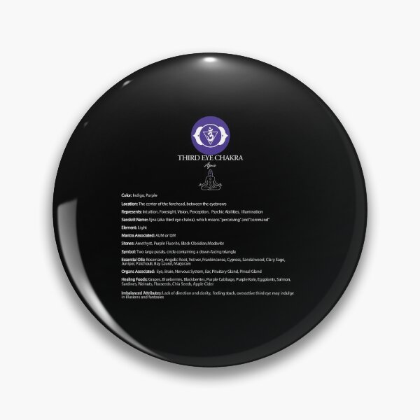 Item preview, Third Eye Chakra Chart & Illustration - 55 designed and sold by serenaking.