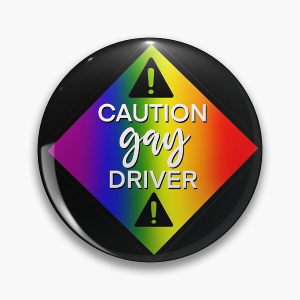Item preview, Caution Gay Driver designed and sold by SunnyKiwiCo.