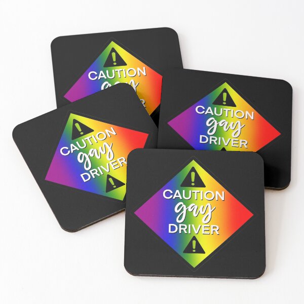 Item preview, Caution Gay Driver designed and sold by SunnyKiwiCo.
