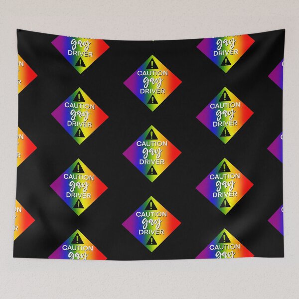 Item preview, Caution Gay Driver designed and sold by SunnyKiwiCo.