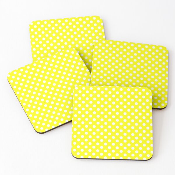 Item preview, White Polka Dots on Yellow Background designed and sold by Bumblefuzzies.