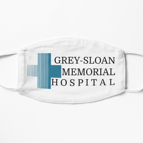Grey’s anatomy hospital logo Flat Mask