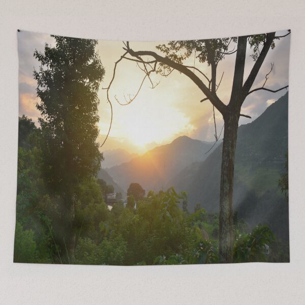 Item preview, Himalayan sunset view designed and sold by Mariolangstieh.