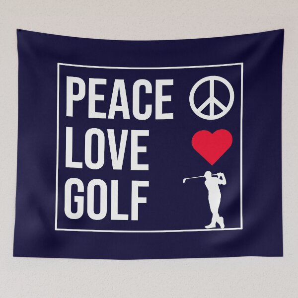 Item preview, Peace Love Golf designed and sold by CatArtStore.