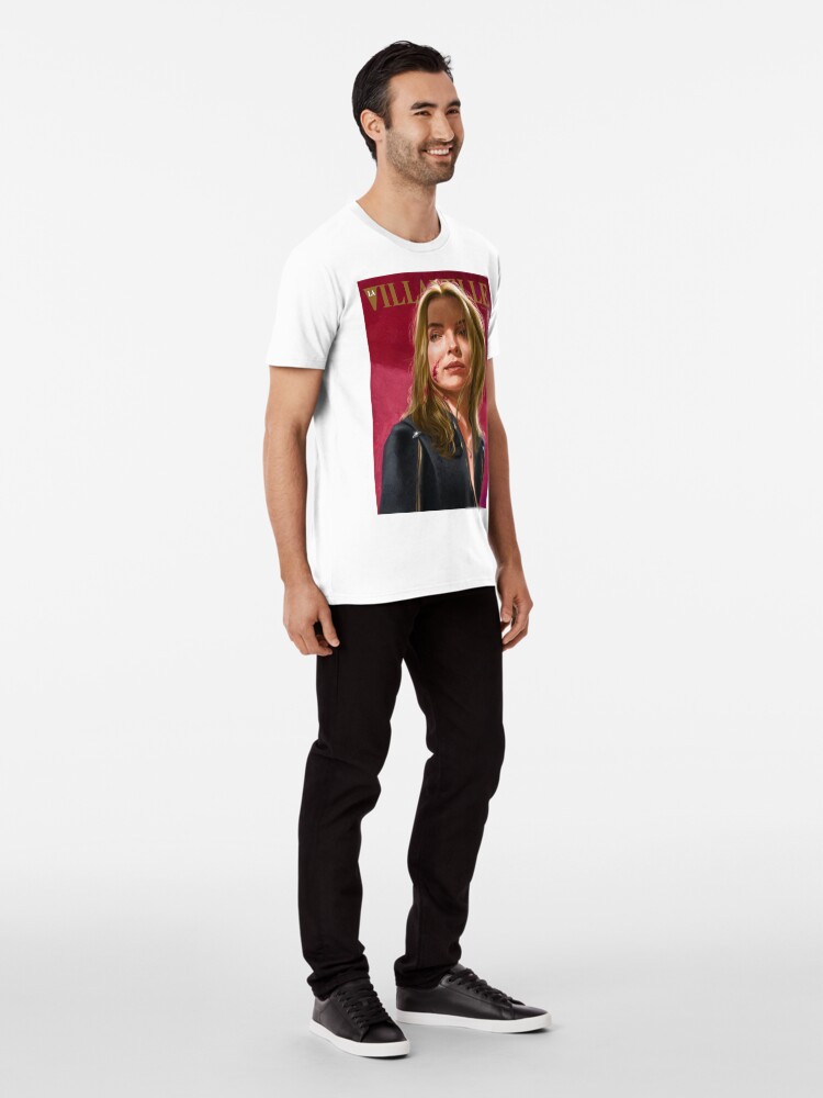 Alternative Ansicht von Villanelle gemaltes Porträt Premium T-Shirt