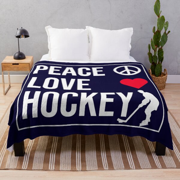 Item preview, Peace Love Hockey designed and sold by CatArtStore.