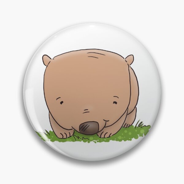Item preview, Ilustración de dibujos animados lindo bebé wombat australiano designed and sold by FrogFactory.