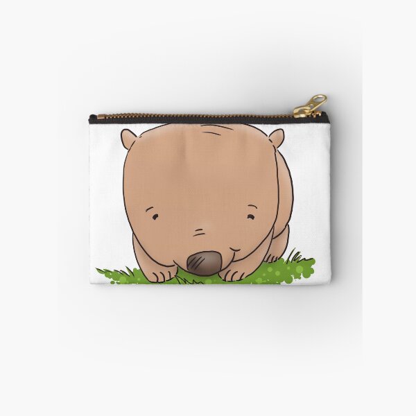 Item preview, Cute baby australian wombat cartoon illustration designed and sold by FrogFactory.