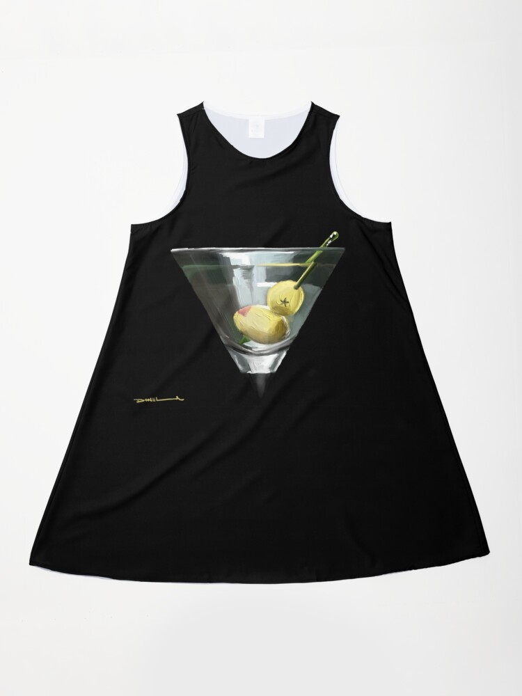 Dirty Martini Cocktail" A-Line Dress for Sale by smARTwork | Redbubble