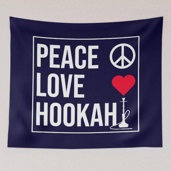 Item preview, Peace Love Hookah designed and sold by CatArtStore.