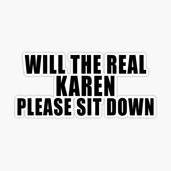 Karen Hair Sticker Sticker for Sale by unionpride