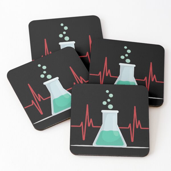Item preview, HEARTBEAT CHEMISTRY FLASK PULSE Laboratorio médico Científico / Micro designed and sold by Hippiesole.