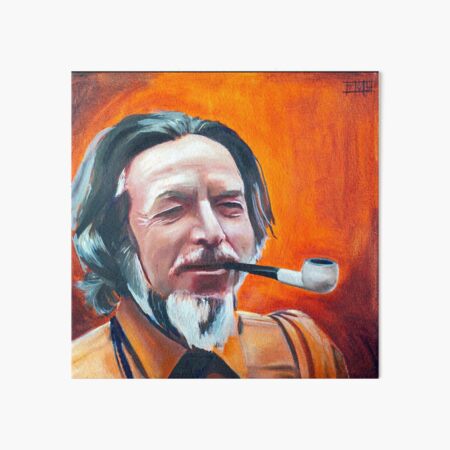 Acrylic on Canvas Board Original Art Alan Watts