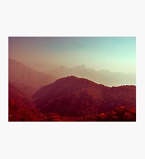 Crimson landscapes Photographic Print
