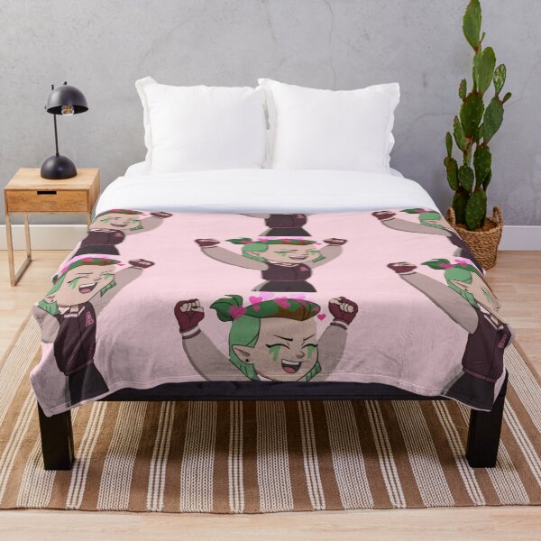 amity blight grudgby the owl house with hearts Throw Blanket