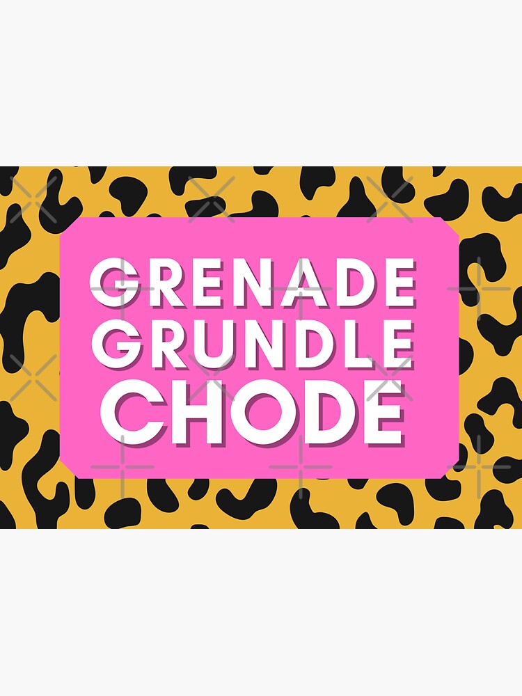 "Jersey Shore Grenade grundle chode" Sticker for Sale by LeoSpaceman