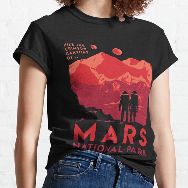 Hike the crimson canyons of Mars National Park Classic T-Shirt