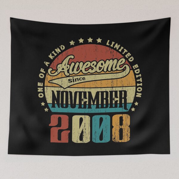 Item preview, Añada noviembre de 2008 Único en su clase desde noviembre de 2008 Regalo de cumpleaños número 12 12 años designed and sold by Takatv.