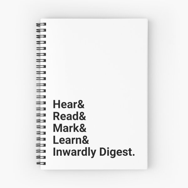 Item preview, Read/Mark/Learn black text designed and sold by AnglicanNerd.