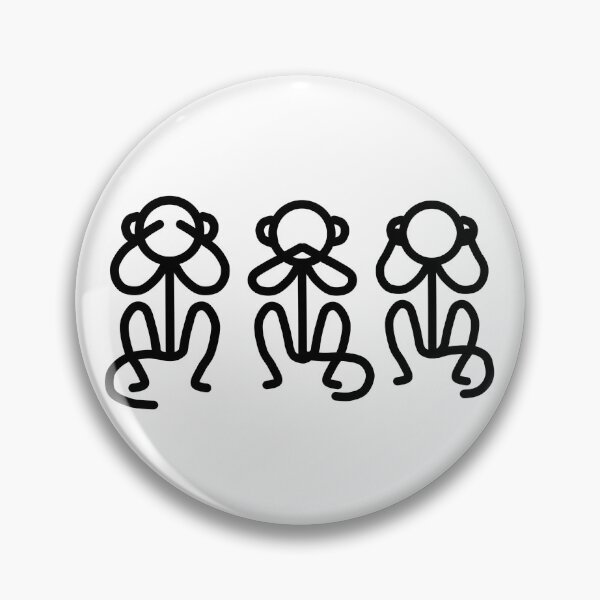 Item preview, Stickman / See No Evil, Say No Evil, Hear No Evil designed and sold by LotusCreations.