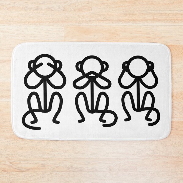 Item preview, Stickman / See No Evil, Say No Evil, Hear No Evil designed and sold by LotusCreations.