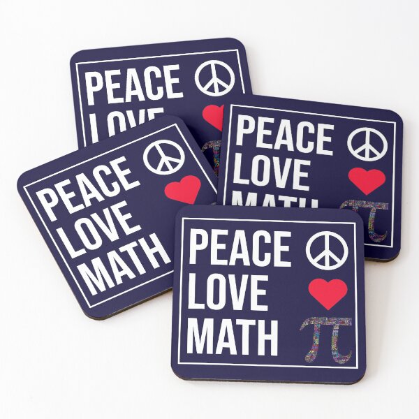 Item preview, Peace Love Math designed and sold by CatArtStore.