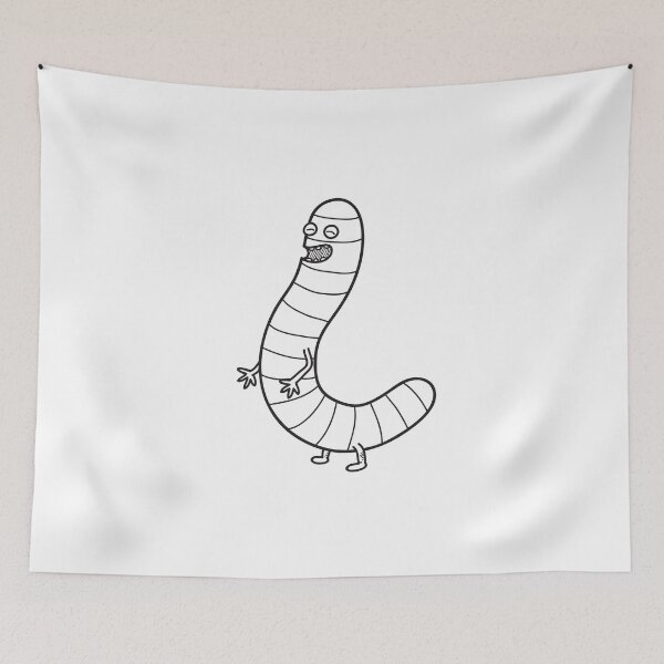 Item preview, Mr Bookish Worm Monster designed and sold by wildflowerperks.