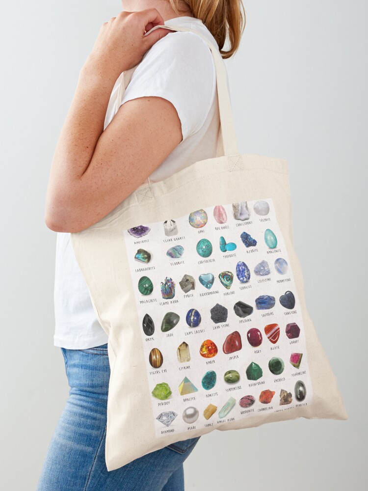 DIY Mineral Chart Tote Bag with Free Printables
