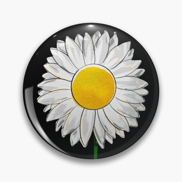 Item preview, Daisy Flower (Black) designed and sold by alecoelho1.