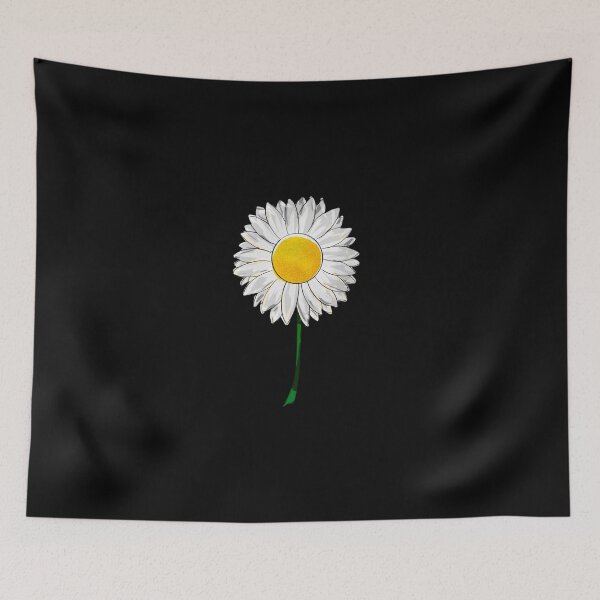 Item preview, Daisy Flower (Black) designed and sold by alecoelho1.