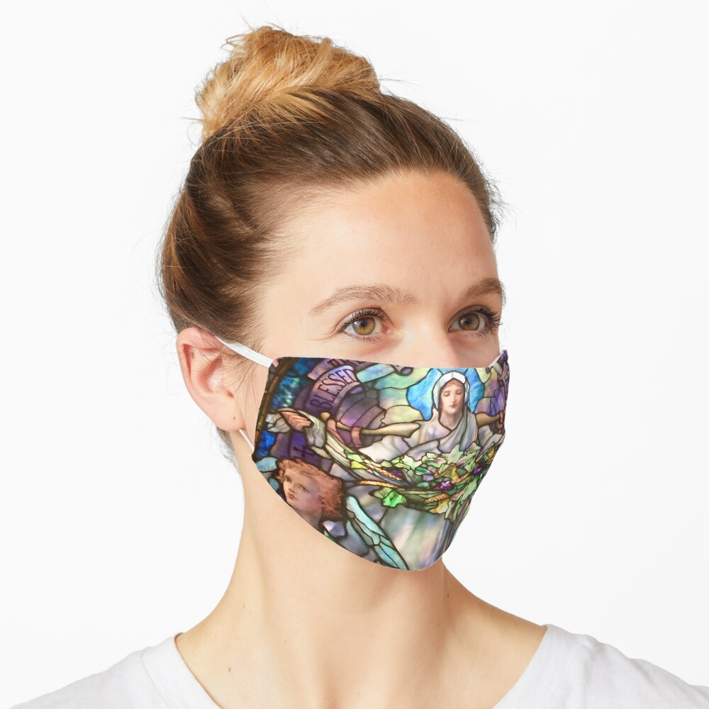 Tiffany Stained Glass Windows: Angels Mask