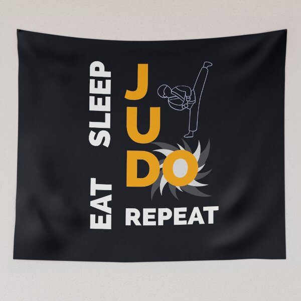 Item preview, Eat Sleep Judo Repeat designed and sold by Doodlehub.