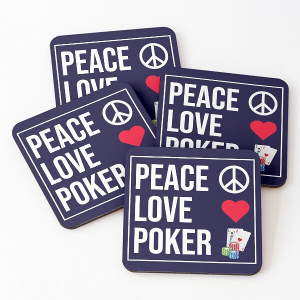Item preview, Peace Love Poker designed and sold by CatArtStore.