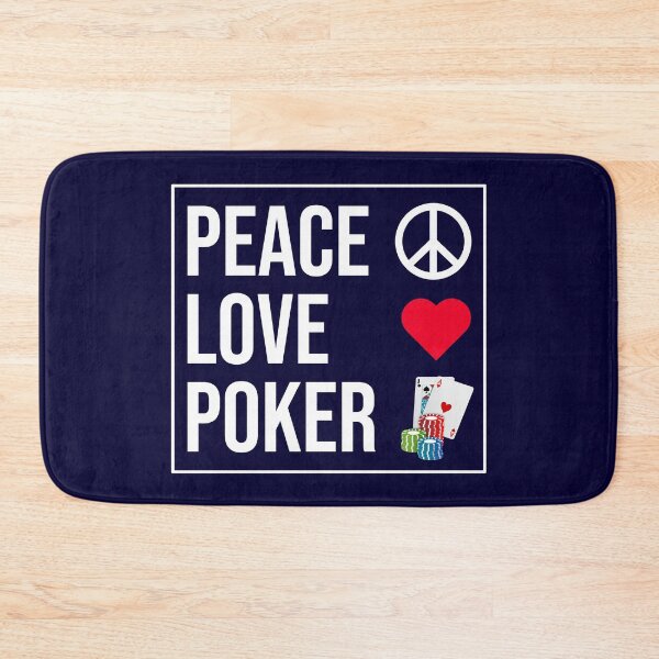 Item preview, Peace Love Poker designed and sold by CatArtStore.