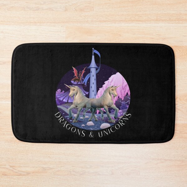 Item preview, Dragons and Unicorns - Unicorns and Dragons Pink designed and sold by Coder-T.