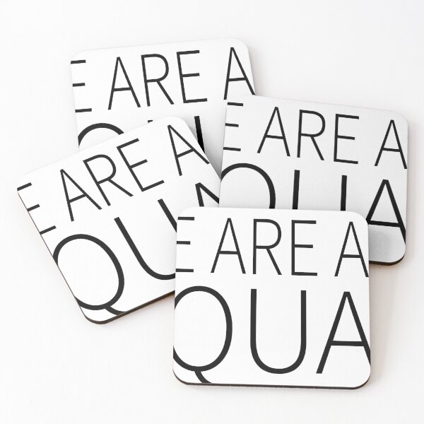 Item preview, We Are All Equal (black on white background) designed and sold by MixdWerdz.