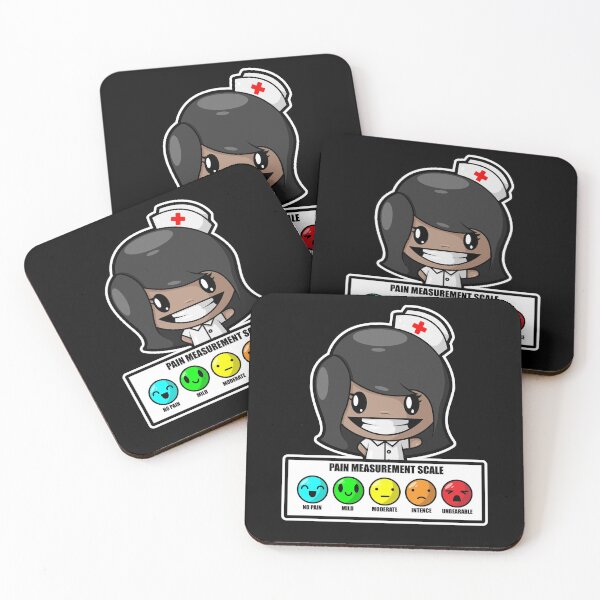 Item preview, Black Nurse Pain Scale Kawaii African American Black Pride  designed and sold by swiftyspade.
