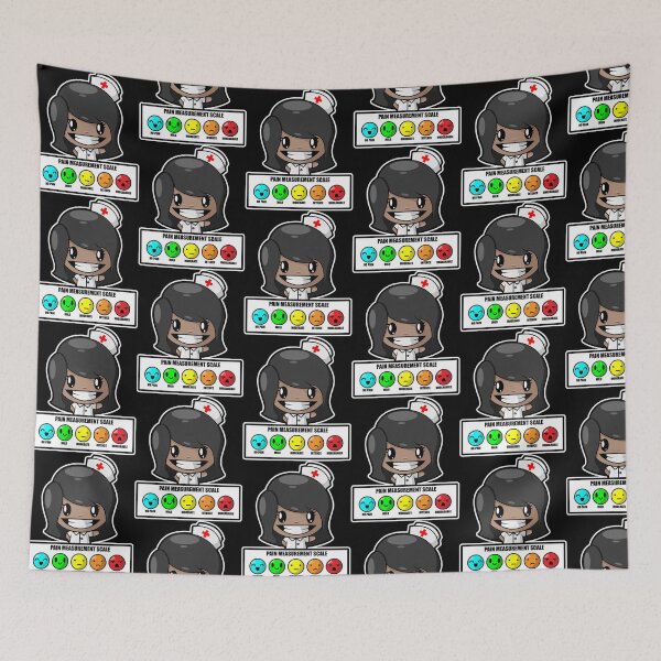 Item preview, Black Nurse Pain Scale Kawaii African American Black Pride  designed and sold by swiftyspade.