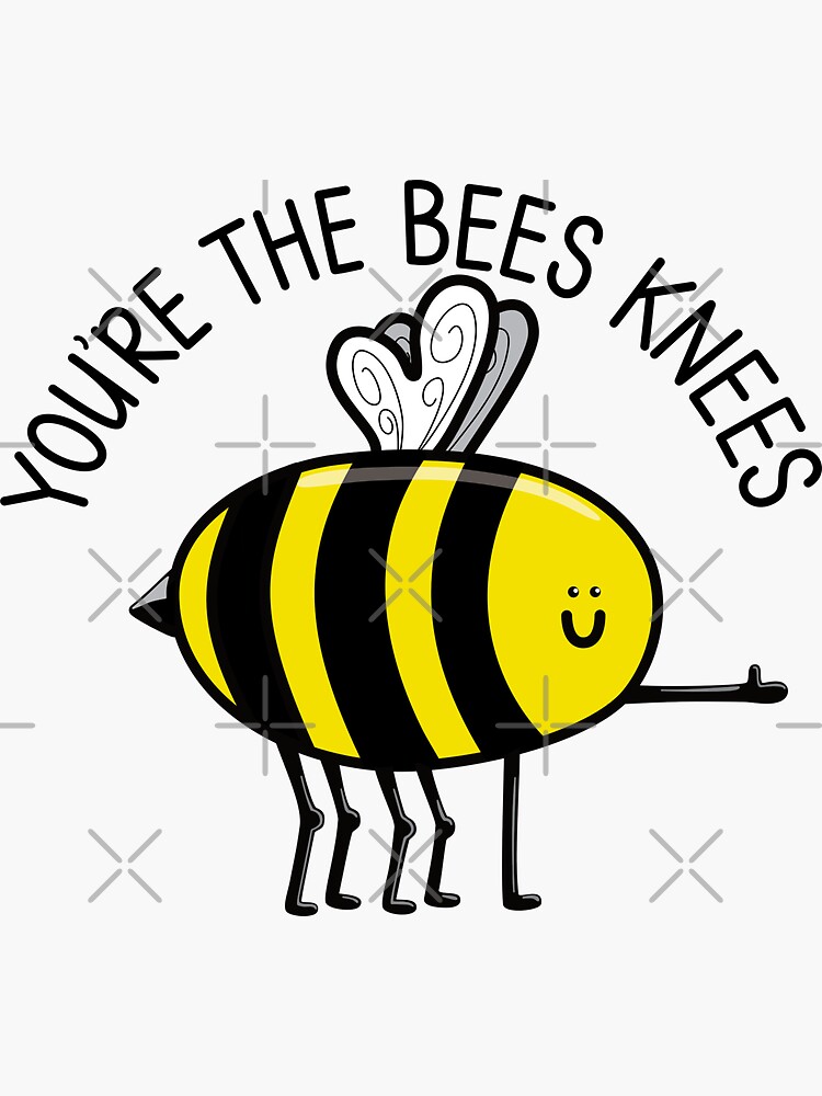 you-re-the-bee-s-knees-greetings-card-by-the-happy-pencil-notonthehighstreet-typography