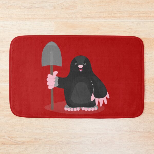 Item preview, Cute happy mole cartoon illustration designed and sold by FrogFactory.