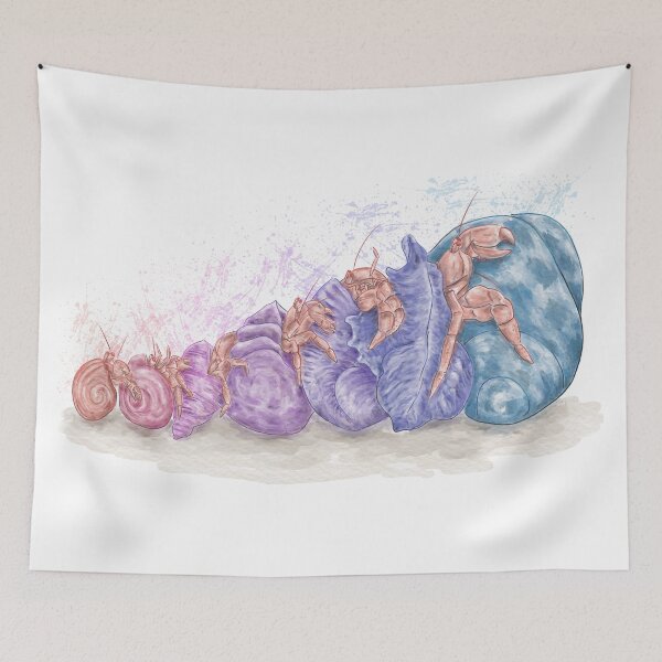 Item preview, Amazing rainbow hermit crabs shell exchange designed and sold by mofdeer10.