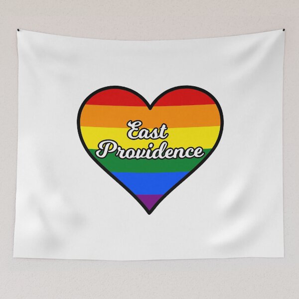 Item preview, East Providence Rhode Island Gay Pride Heart designed and sold by fearcity.