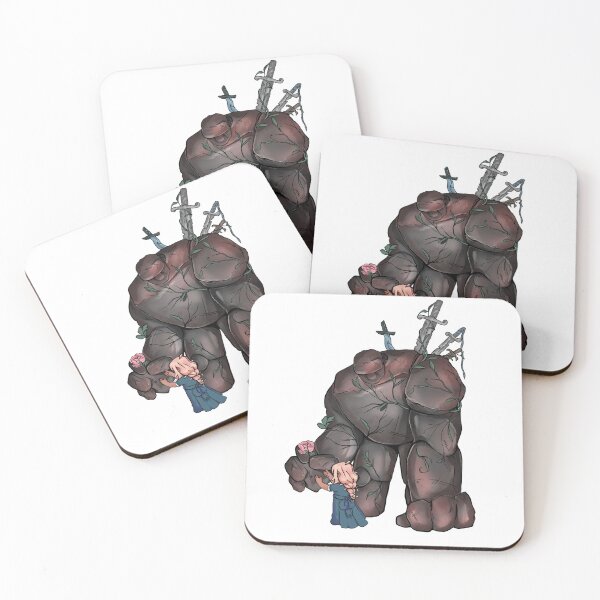 Item preview, Minecraft Iron Golem and lil villager designed and sold by TytoninaeArt.