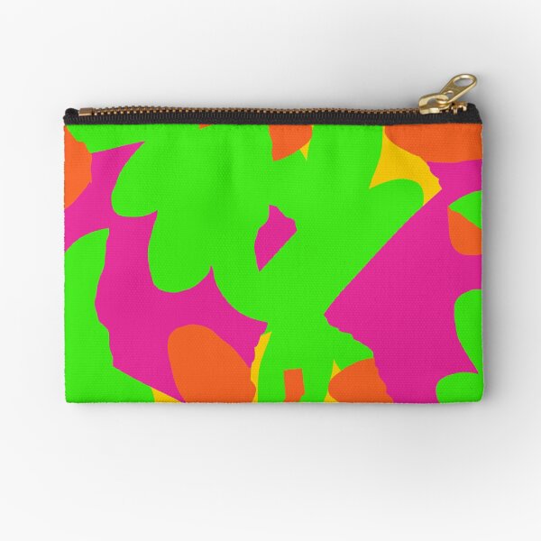 Sprouse inspired day glow print Zipper Pouch