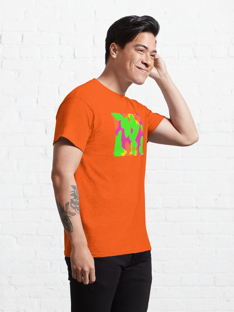Alternate view of Sprouse inspired day glow print Classic T-Shirt