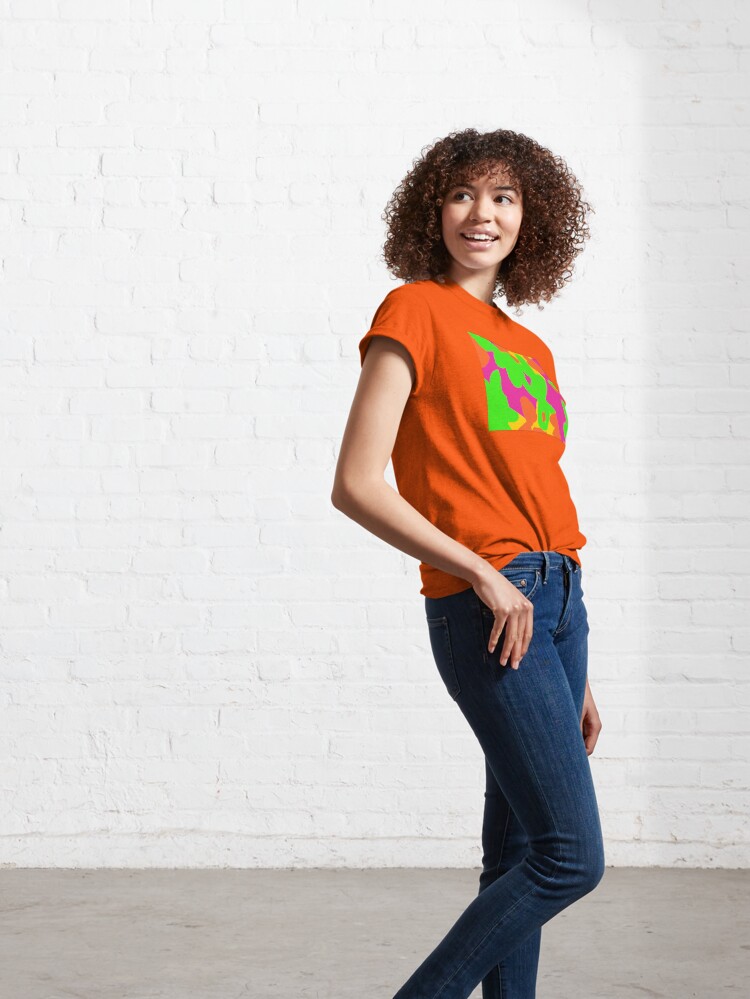 Alternate view of Sprouse inspired day glow print Classic T-Shirt