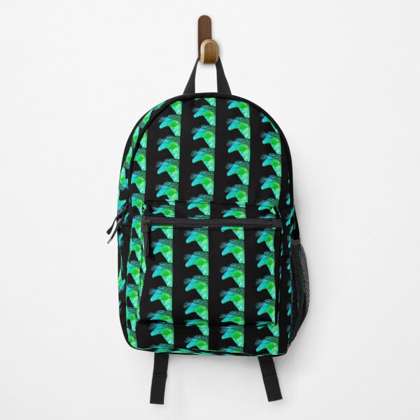 Item preview, Colorful Abstract Wild Horse Silhouette Green And Turquoise designed and sold by Michelle Wrighton.