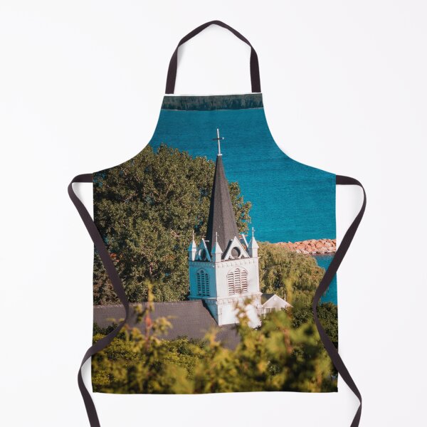 Item preview, Saint Anne's church over Lake Michigan on Mackinac Island designed and sold by Michael Deemer.