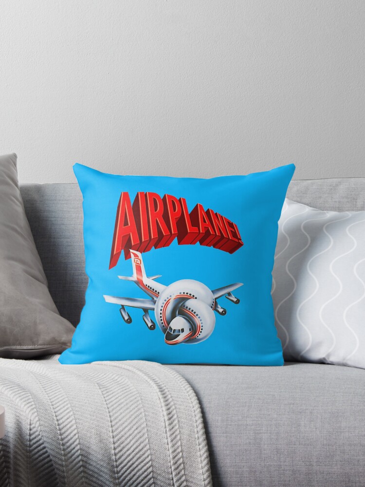 Airplane! Movie Throw Pillow by JackCarter2501